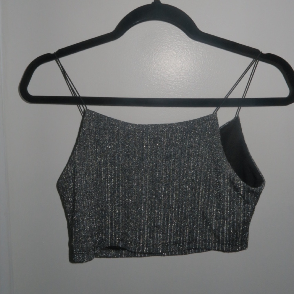 Forever 21 Black and Silver Camisole